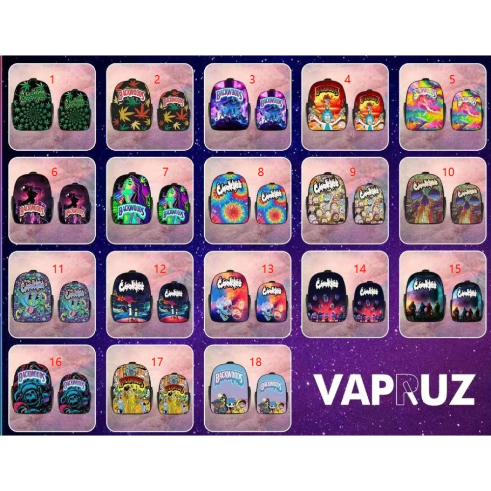 BACKPACK 2 SET ASSORTED DESIGN WITH LOGO LIGHT