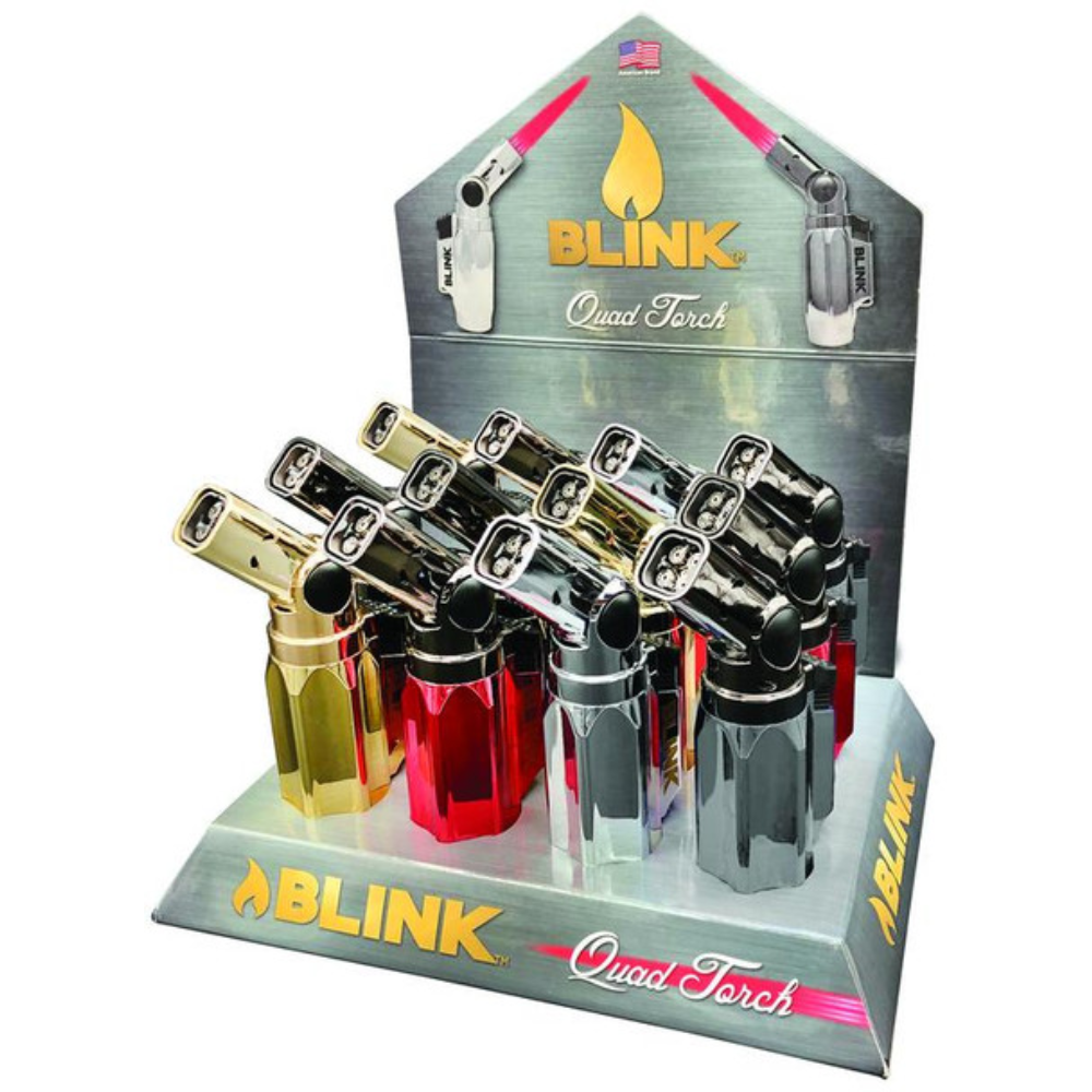 BLINK QUAD TORCH 4FLAME 12CT DISPLAY