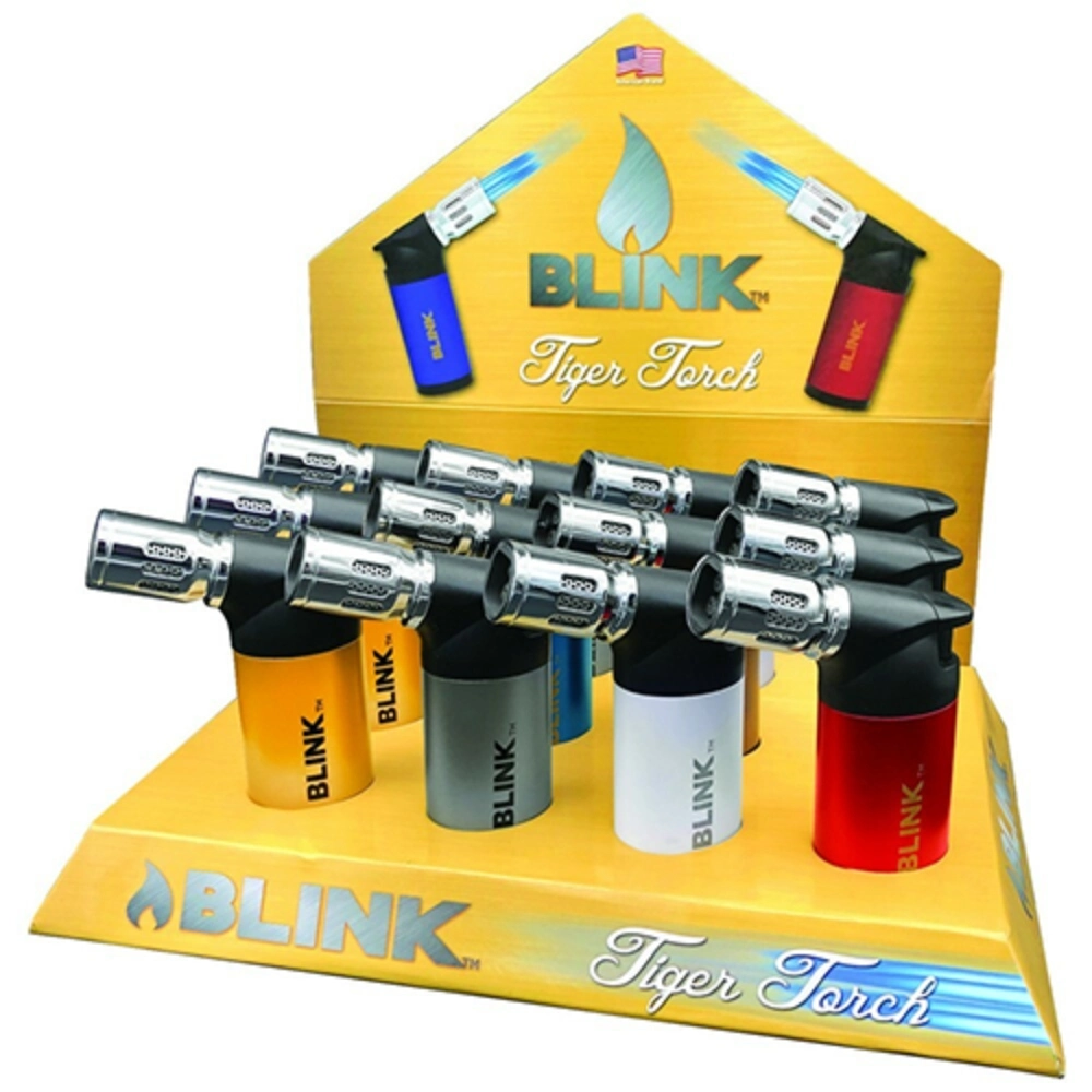 BLINK TIGER FOUR FLAME TORCH 12 BOX PER DISPLAY