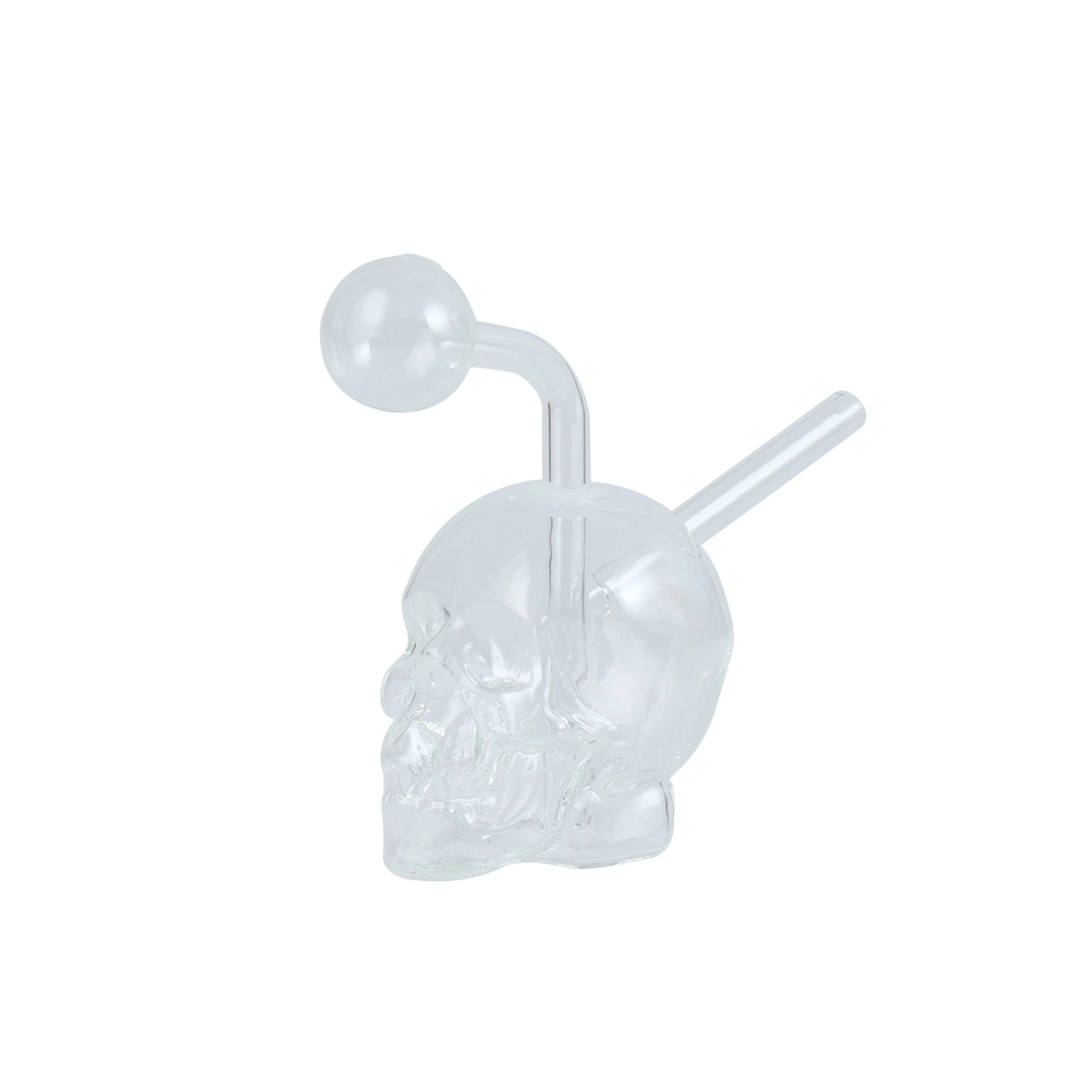 CLEAR SKULL OIL BURNER