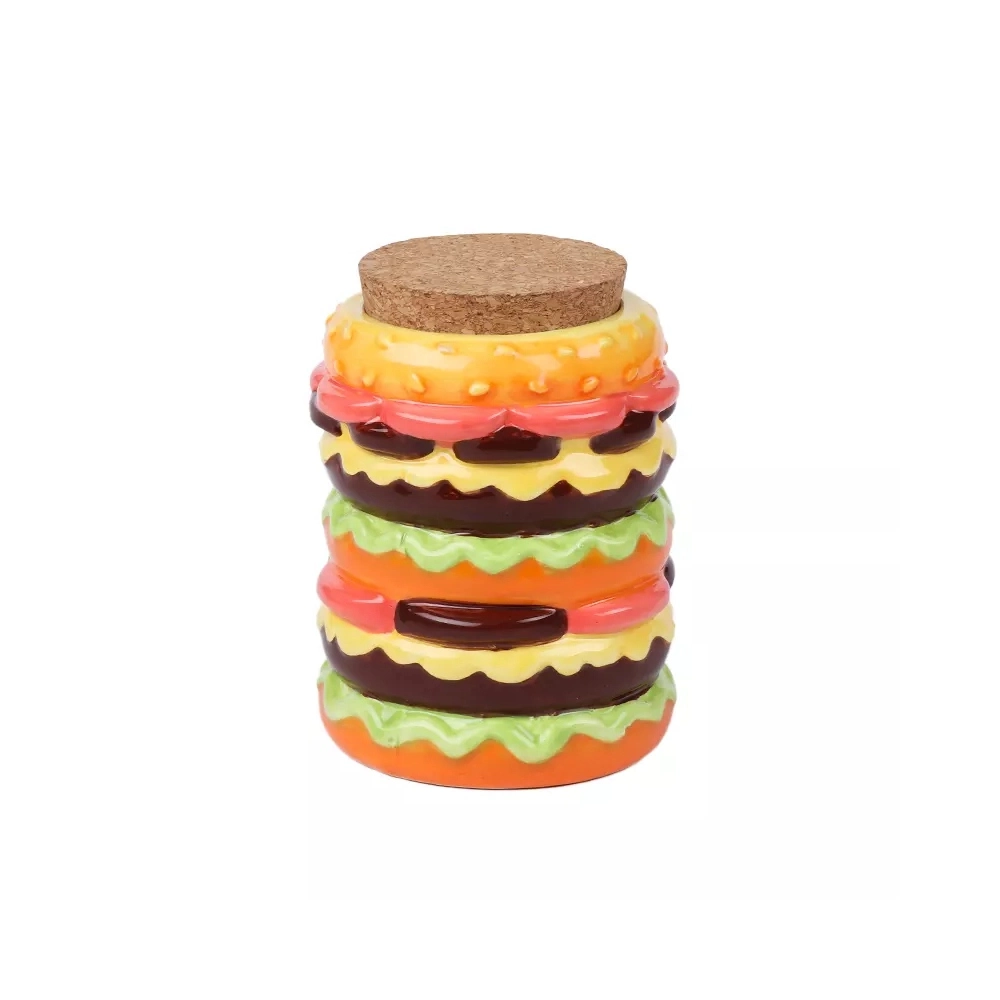 CONTAINER HAMBURGER SHAPE CERAMIC