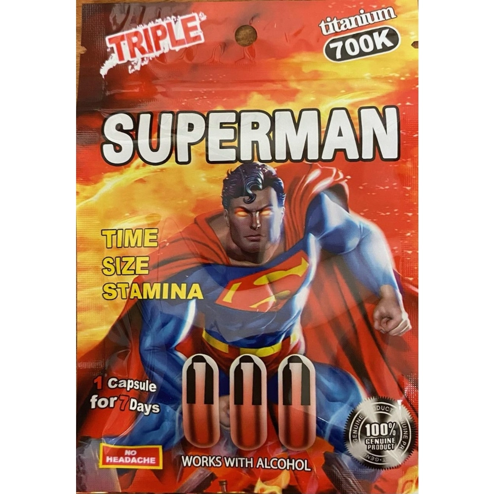 ENHANCEMENT SUPERMAN 700K TRIPLE PILL 24 PER BOX