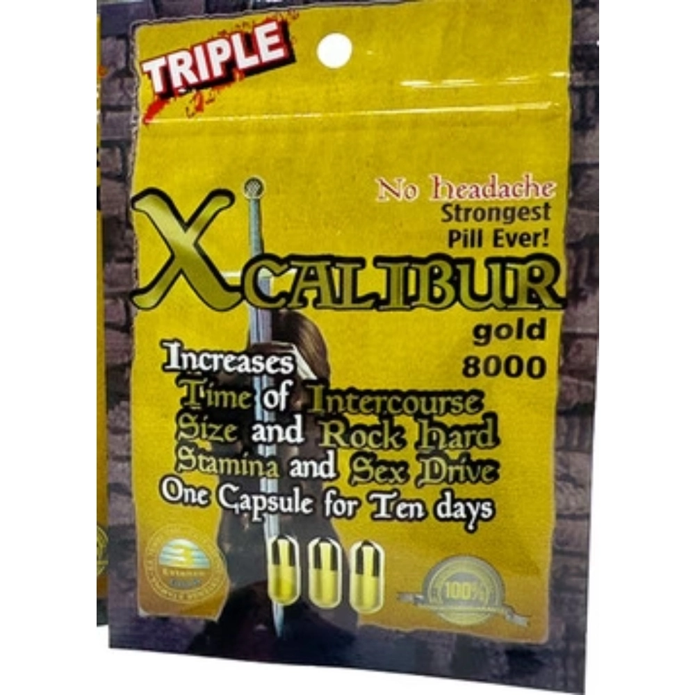 ENHANCEMENT X CALIBUR GOLD 8000 SINGLE PILL 24 PER BOX