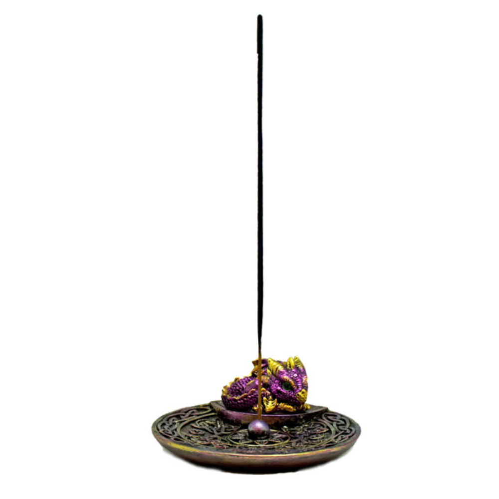 FG BLUE DRAGON DISH INCENSE BURNER