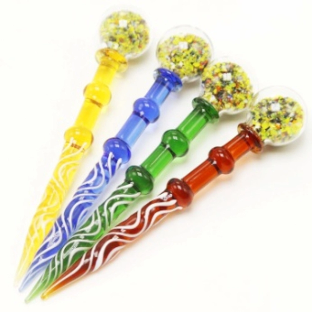 GLASS DAB TOOL 5.25" MUSHROOM WAX CARVING 3PK