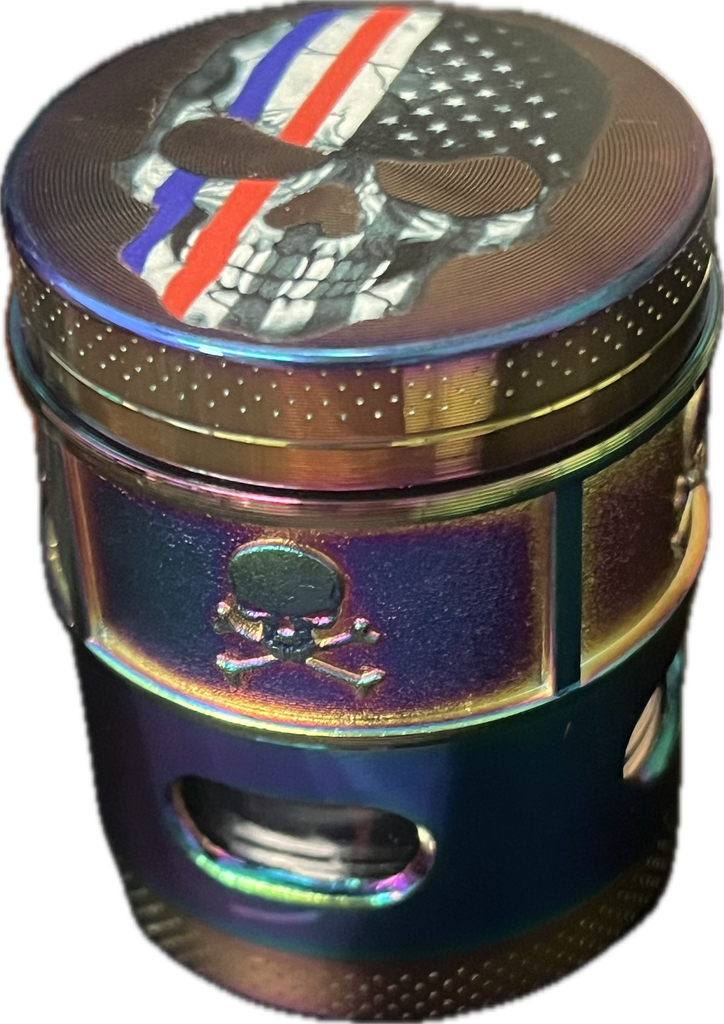 GRINDER 4 LAYER RAINBOW COLOR SKULL