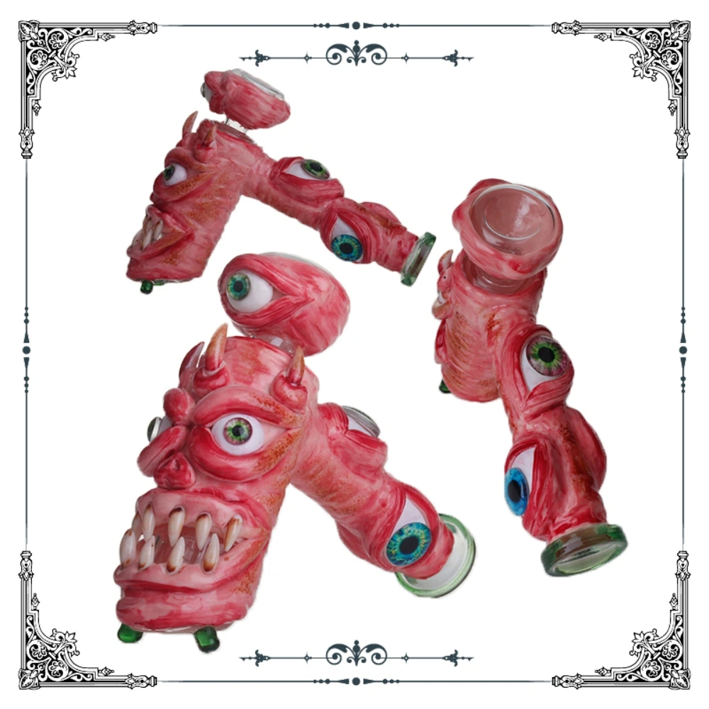 HAND BUBBLER MONSTER 3D DESIGN - SMILING MOUTH WITH BRAIN BOWL