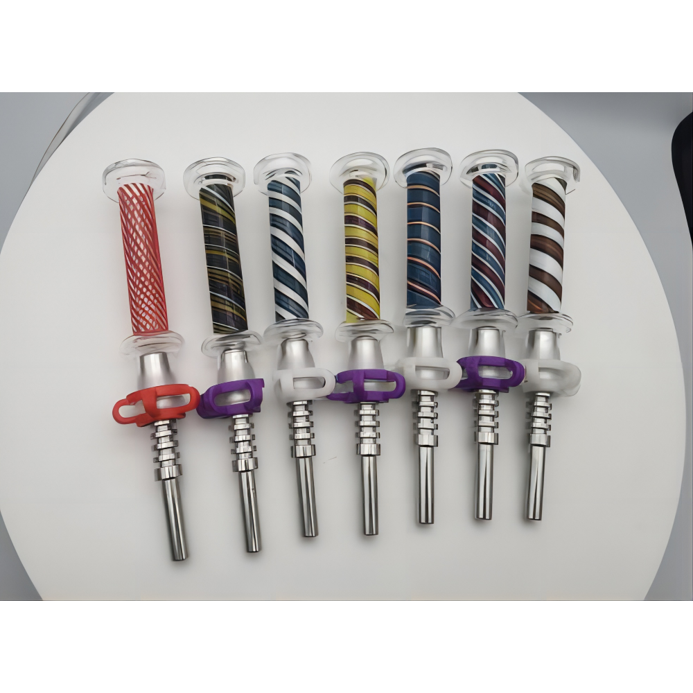 NECTAR COLLECTOR WITH FILTERED MIDDLE COLORFUL AND THICK GLASS