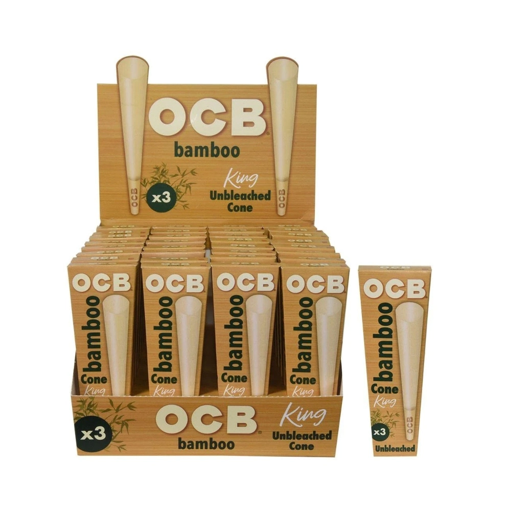 OCB ORGANIC HEMP CONES UNBLEACHED 1 1/4 32*6