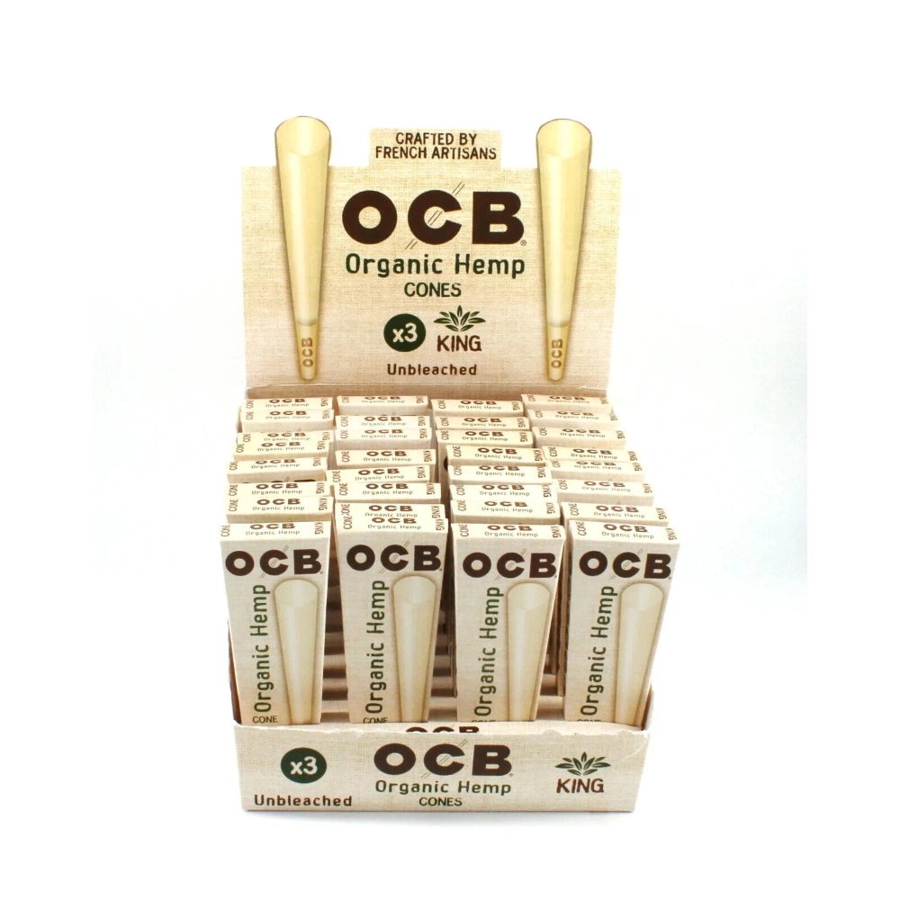 OCB VIRGIN CONES KING SIZE UNBLEACHED 32/3PK