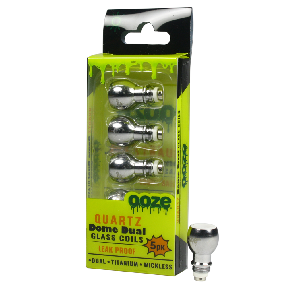 OOZE DOME DUAL QUARTZ COILS 5PK