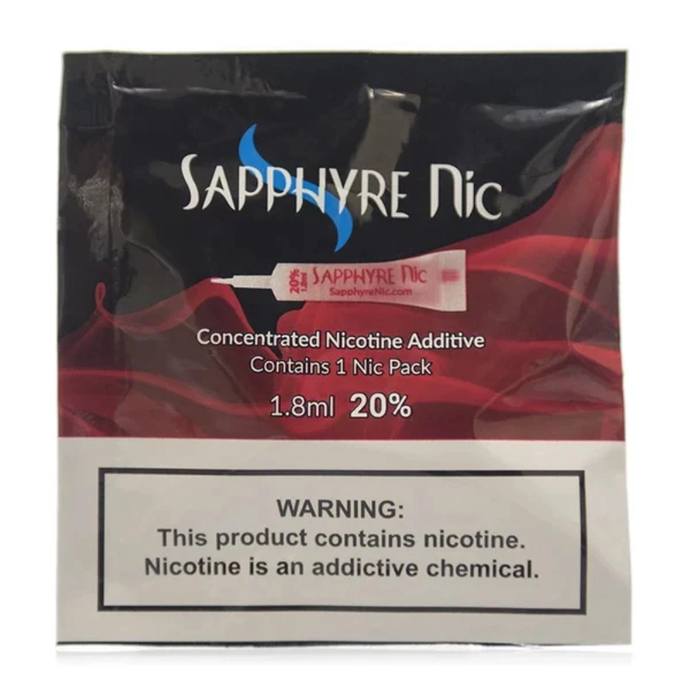 SAPPHYRE NIC 1.8ML CONCENTRATED NICOTINE ADDITIVE %40- DISPLAY OF 50