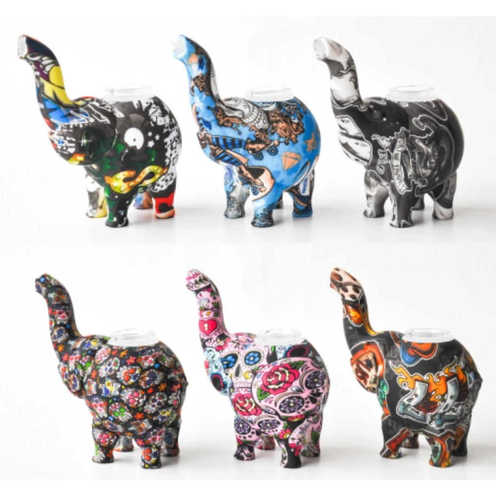 SILICONE HAND PIPE ELEPHANT