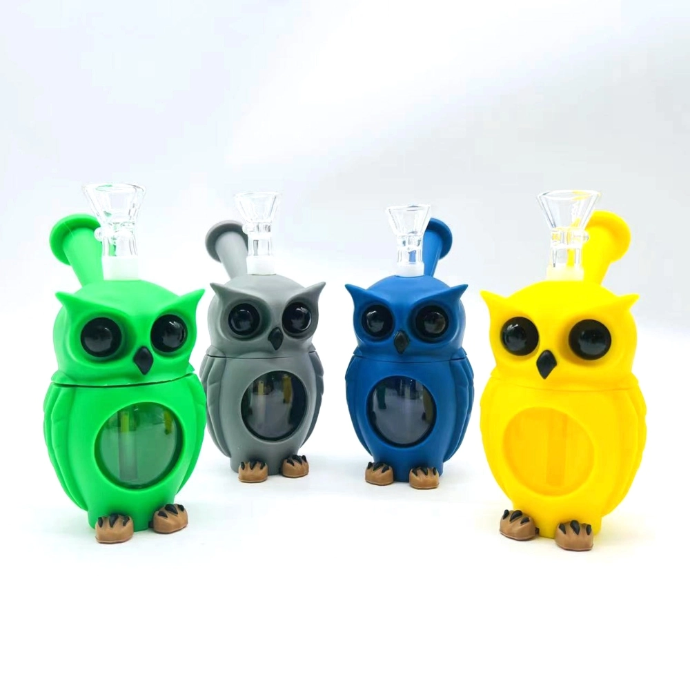 SILICONE HAND PIPE OWL