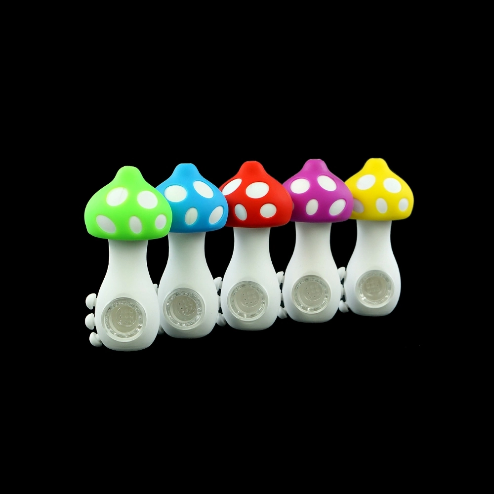 SILICONE MUSHROOM HAND PIPE