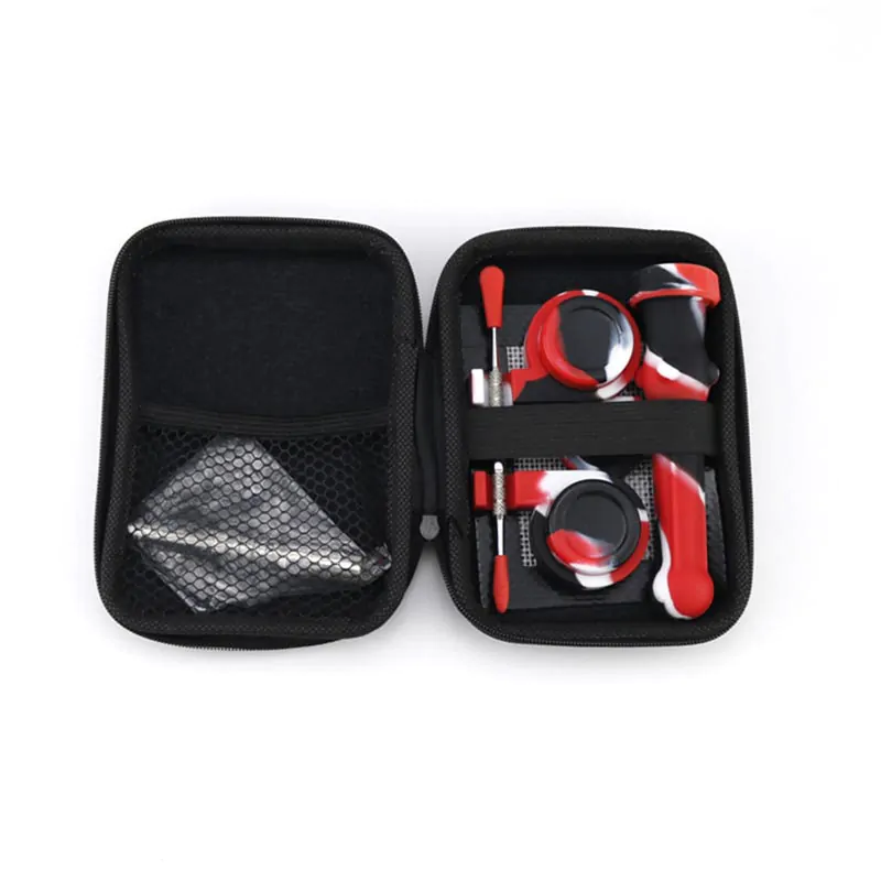 SILICONE SET NECTAR COLLECTOR WITH DAB MAT AND CASE