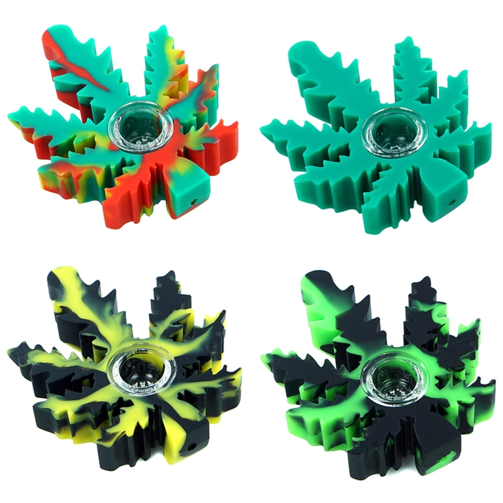 SILICONE WEED FLOWER HAND PIPE