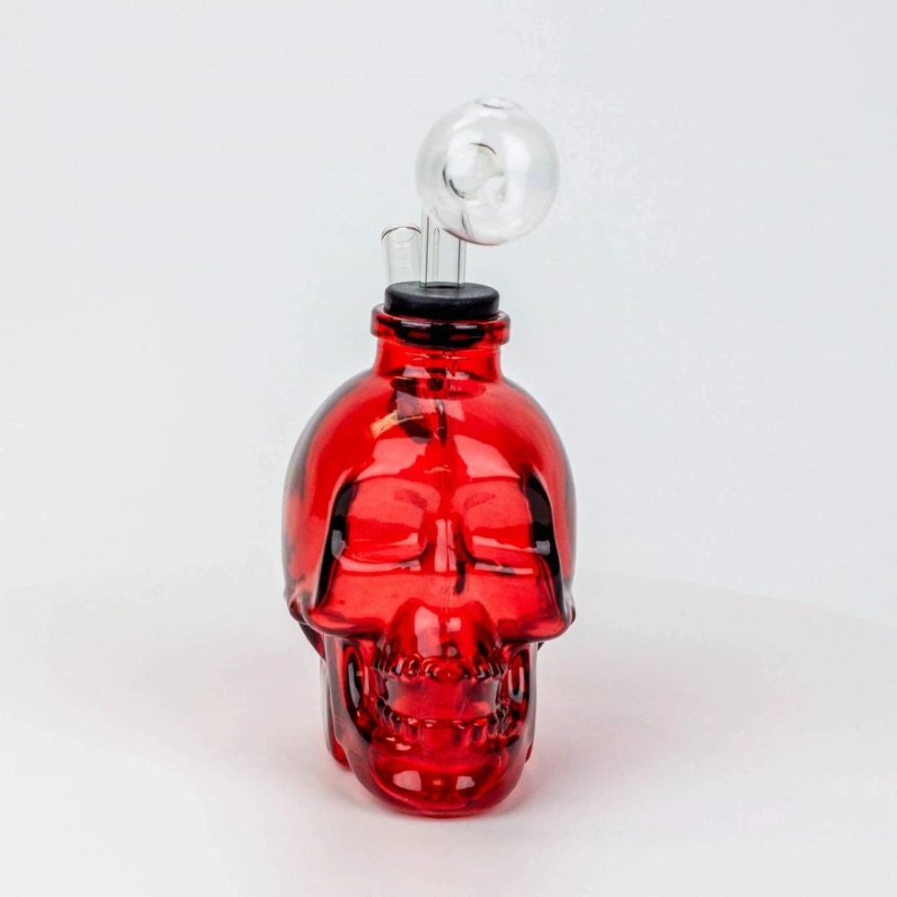 SKULL OIL BURNER WITH SILICONE TOP