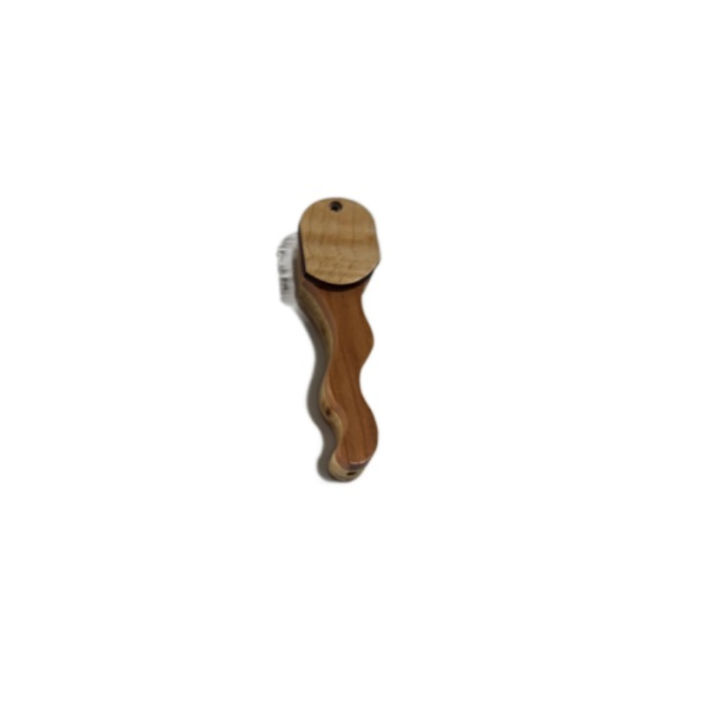 SWIRL HANDLE WOOD HAND PIPE