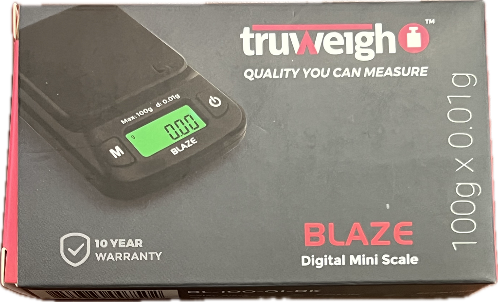 TRUWEIGH BLAZE SCALE 100G X 0.01G BLACK