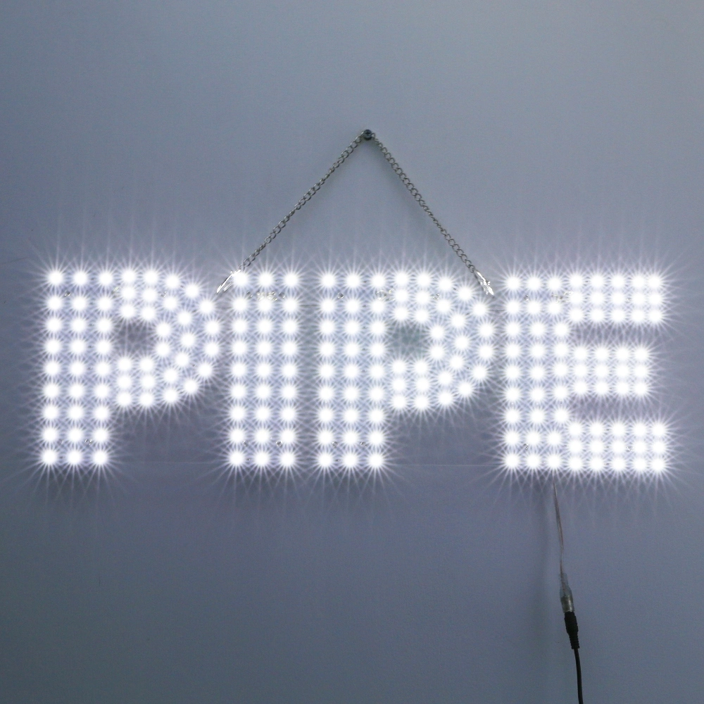 WINDOW SIGN 7X22" WHITE PIPE