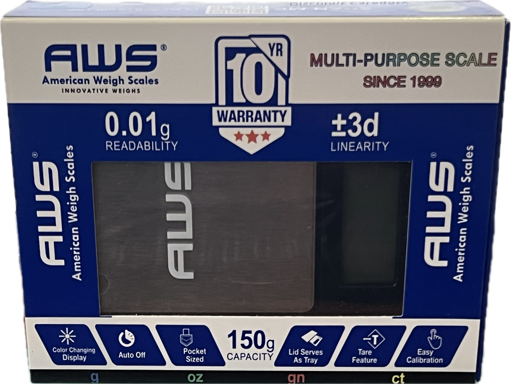 SCALE AWS 150G X 0.01G POCKET LARGE AC