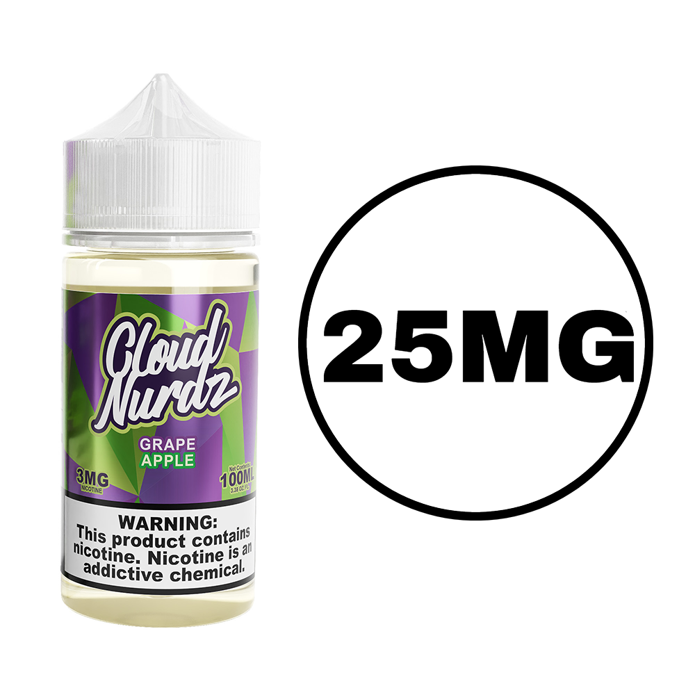 [Q-1627-14] CLOUD NURDZ SALTS 30ML (25MG, Grape Apple)