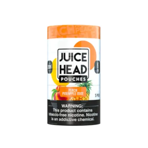 [Q-2671-01] JUICE HEAD POUCHES 5CT (6mg, Peach Pineapple Mint)