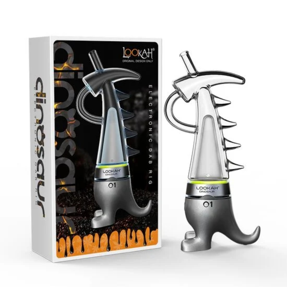 [Q-2744-02] LOOKAH DINOSAUR DAB E-RIG VAPORIZER (Gray)