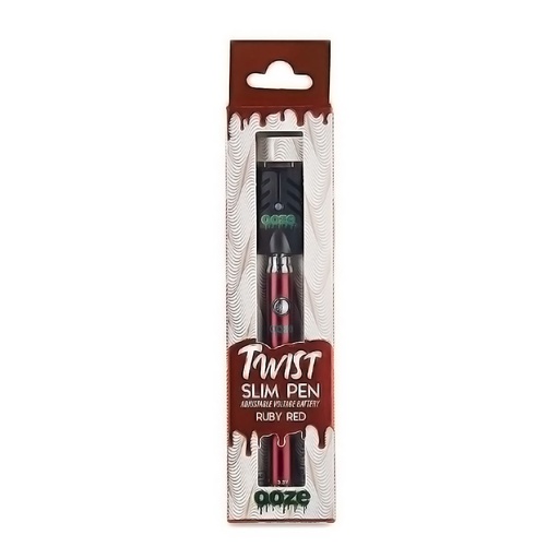 [Q-3015-07] OOZE SLIM PEN TWIST BATTERY + SMART USB (Red)