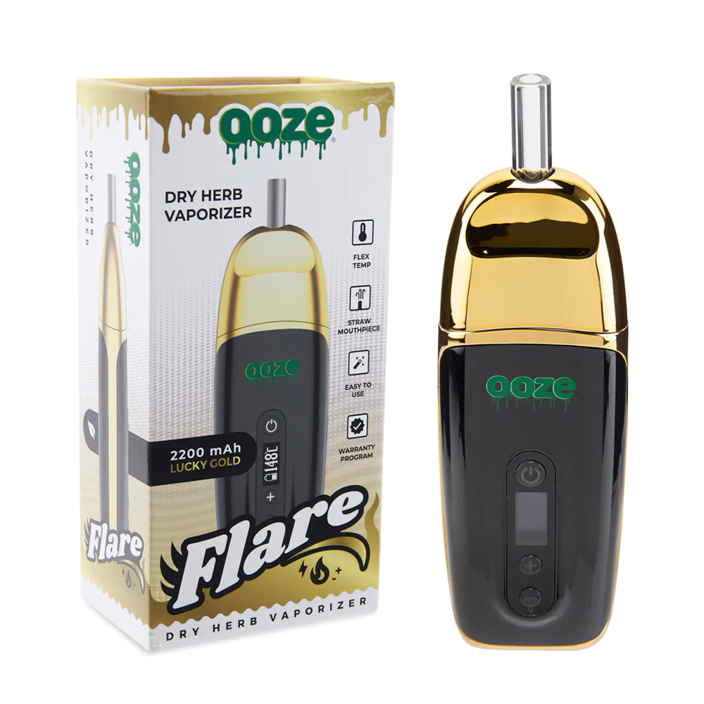 [Q-3007-03] OOZE FLARE DRY FLOWER VAPE (Lucky Gold)