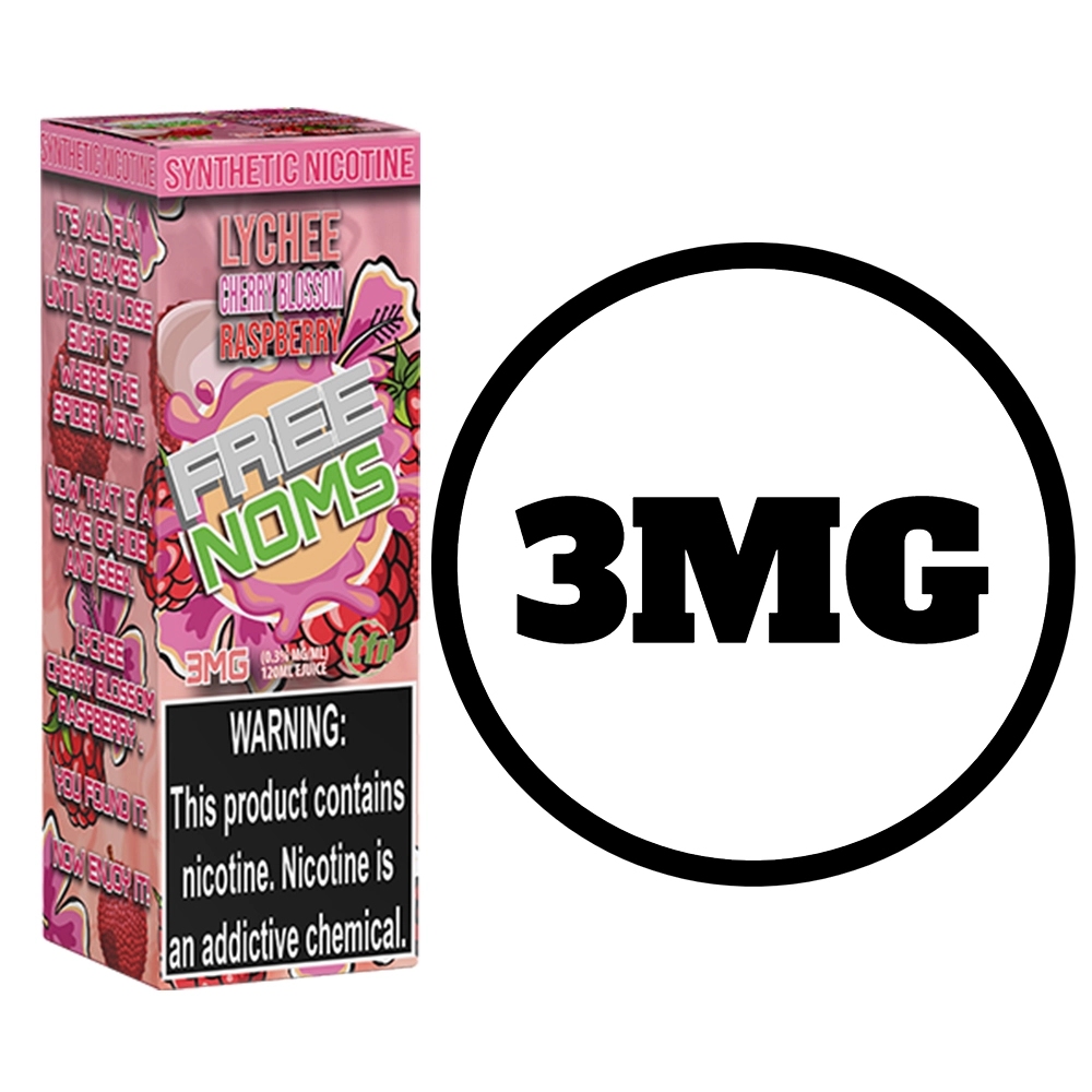 [Q-2927-04] NOM FREENOM 120ML (6mg, Lychee Cherry Blossom Raspberry)