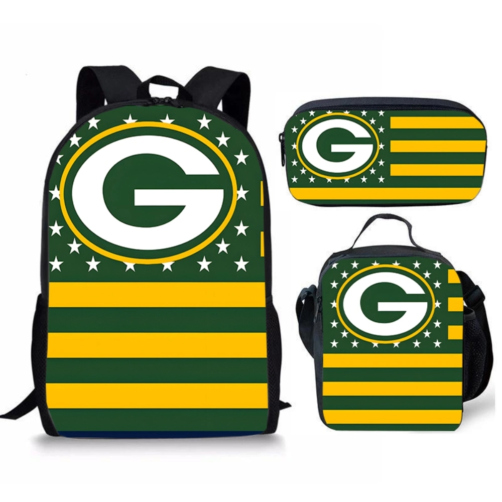 [Q-1293-04] BACKPACK 3 ITEMS (Green Bay Packers G)