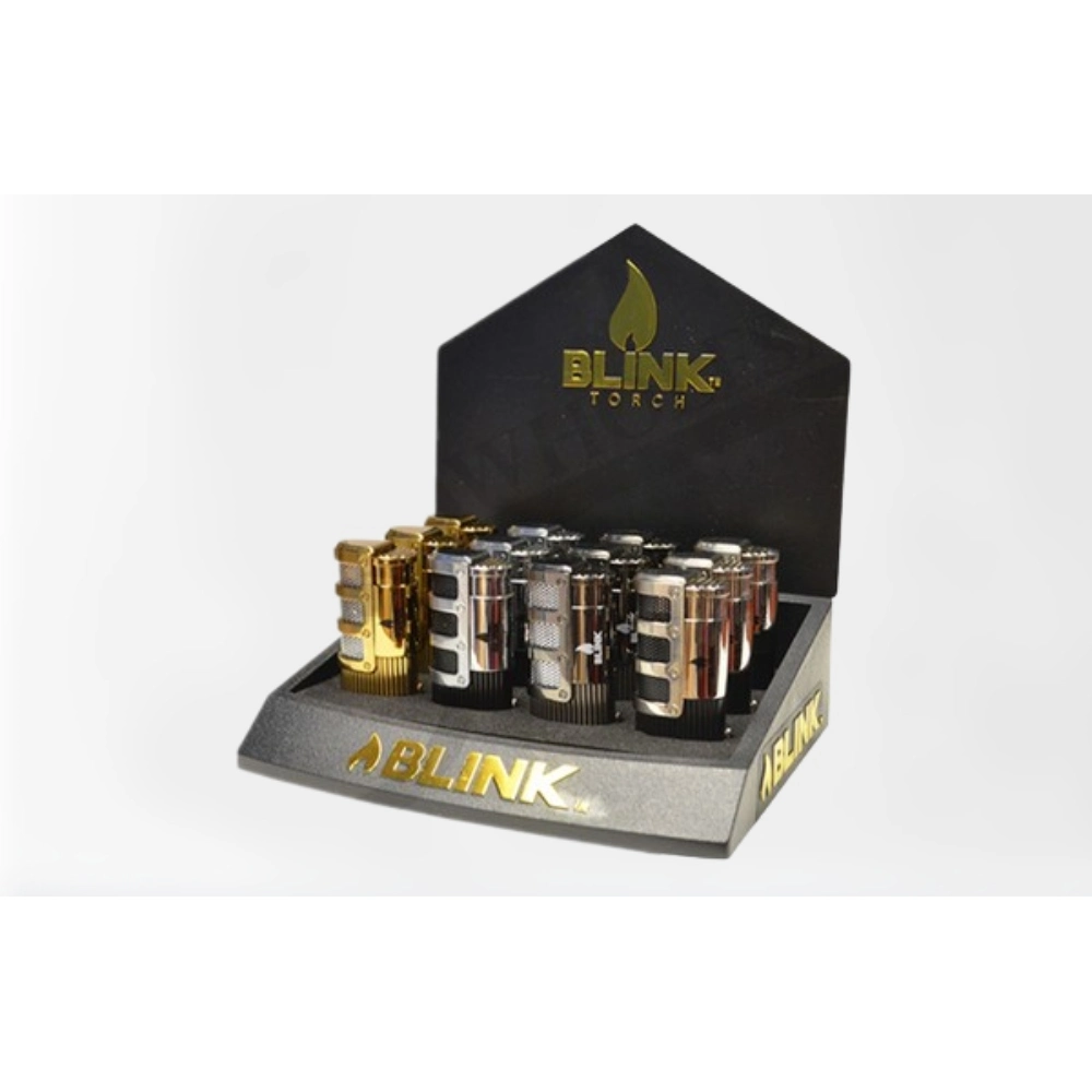 [Q-1445-02] BLINK DECO TRIPLE FLAME TORCH 12PK DISPLAY (Cube)