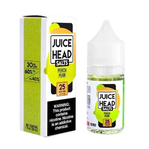 [Q-2672-13] JUICE HEAD SALT 30ML (25mg, Peach Pear)