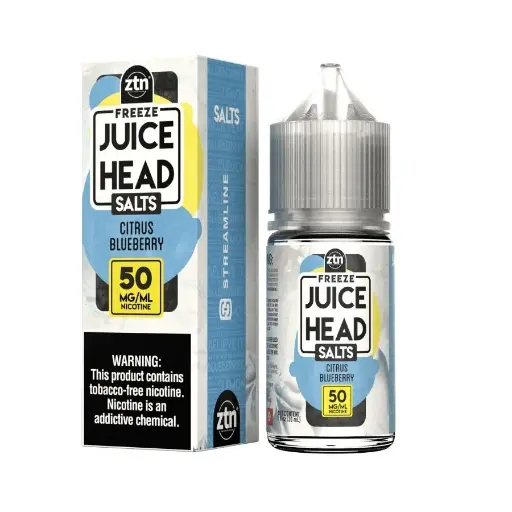 [Q-2669-16] JUICE HEAD FREEZE SALT 30ML (50mg, Citrus Blueberry Ice)