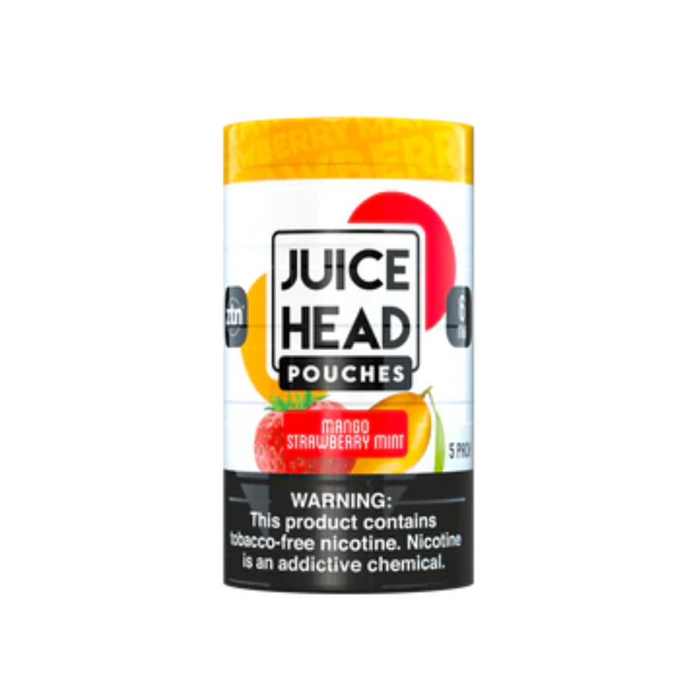 [Q-2671-10] JUICE HEAD POUCHES 5CT (12MG, Mango Strawberry Mint)