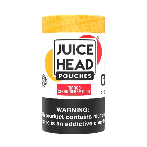 [Q-2671-09] JUICE HEAD POUCHES 5CT (6mg, Mango Strawberry Mint)