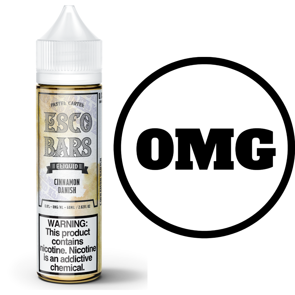 [Q-1909-10] ESCO BARS JUICE 60ML (0mg, Cinnamon Danish)