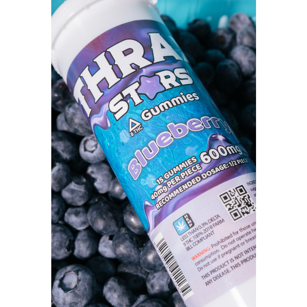 [Q-4329-01] THRAX GUMMIES 15 STARS 600MG (Blueberry)