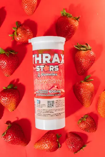 [Q-4329-06] THRAX GUMMIES 15 STARS 600MG (Strawberry)