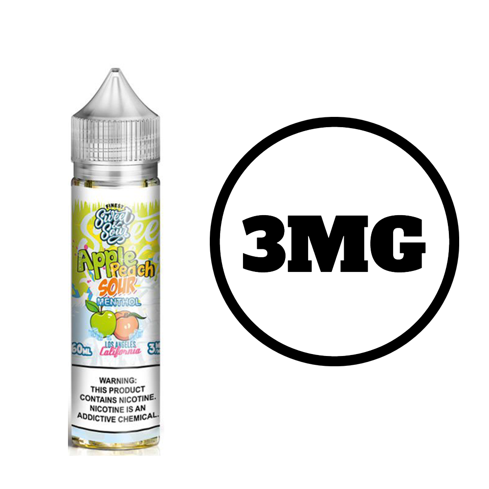 [Q-3674-21] THE FINEST 2X60ML (6mg, Apple Peach Sour Menthol)