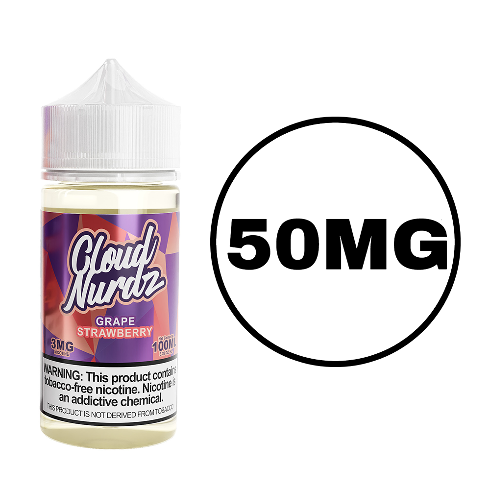 [Q-1627-16] CLOUD NURDZ SALTS 30ML (50MG, Grape Strawberry)