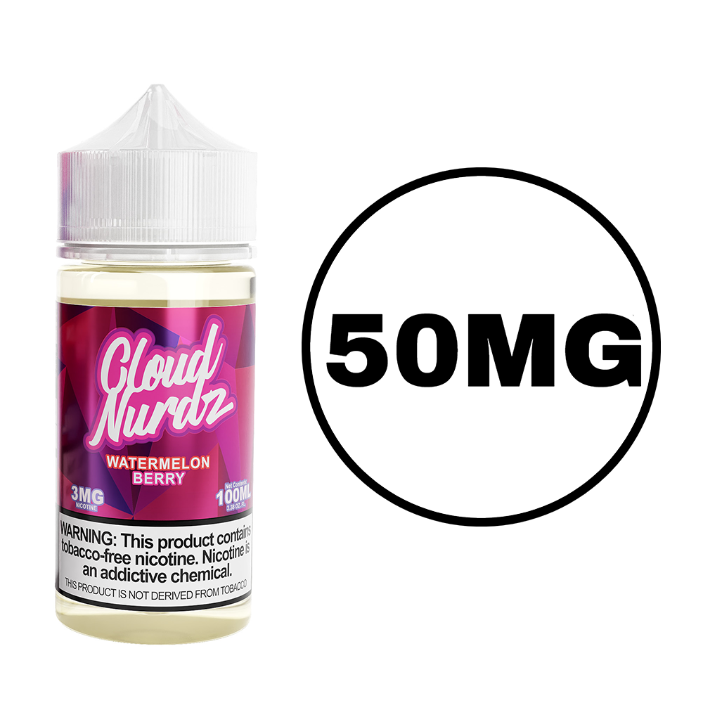 [Q-1627-28] CLOUD NURDZ SALTS 30ML (50MG, Watermelon Berry)