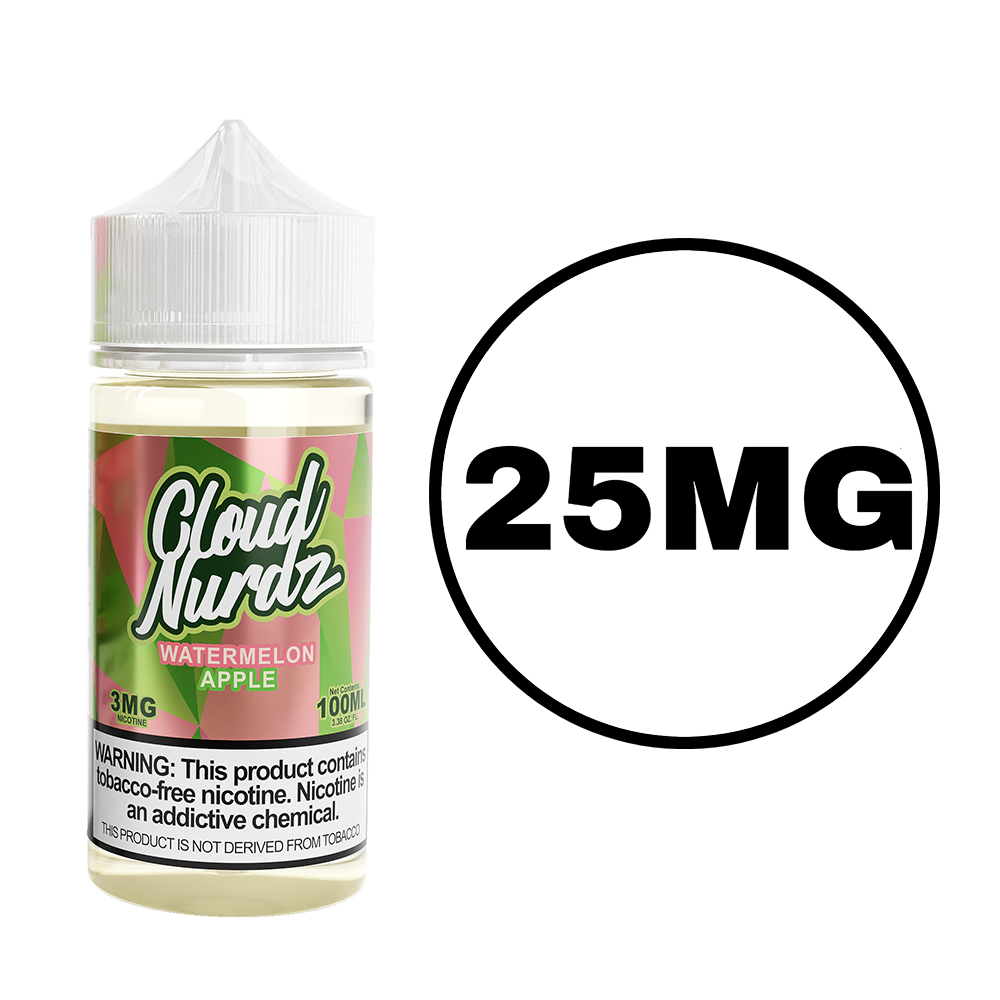 [Q-1627-21] CLOUD NURDZ SALTS 30ML (25MG, Watermelon Apple)