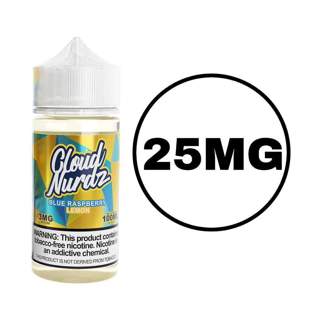 [Q-1627-22] CLOUD NURDZ SALTS 30ML (25MG, Blue Raspberry Lemon)