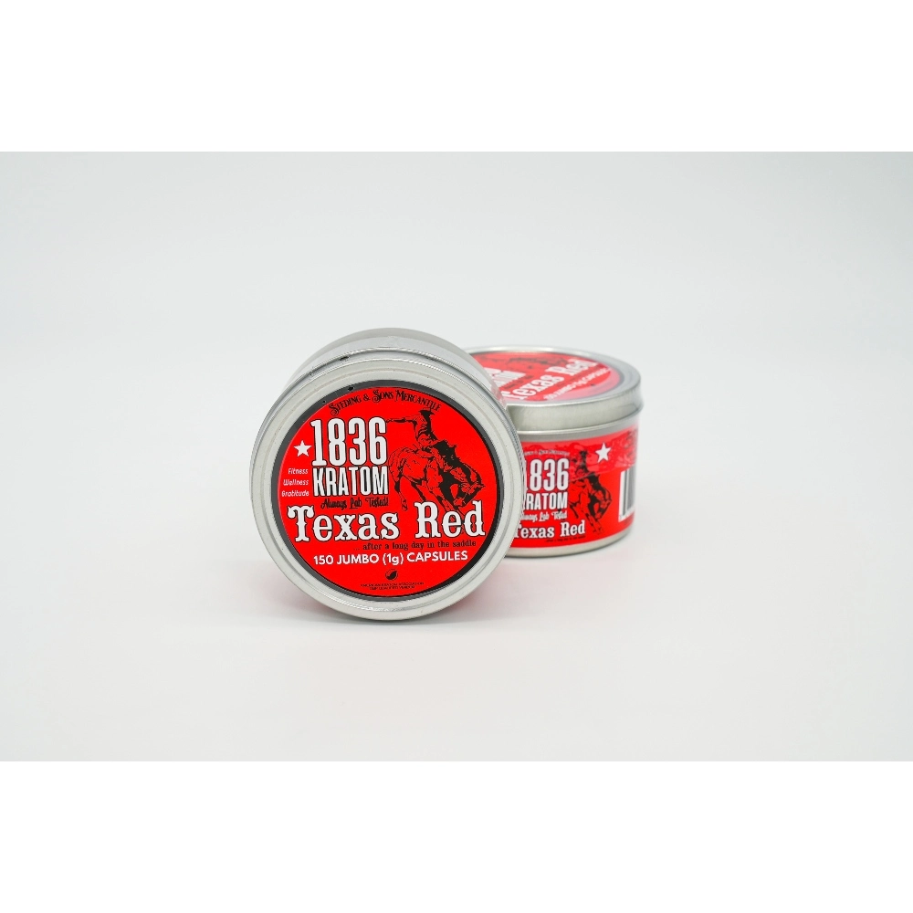 [Q-1077-02] 1836 150 JUMBO CAPSULE TINS (Texas Red)