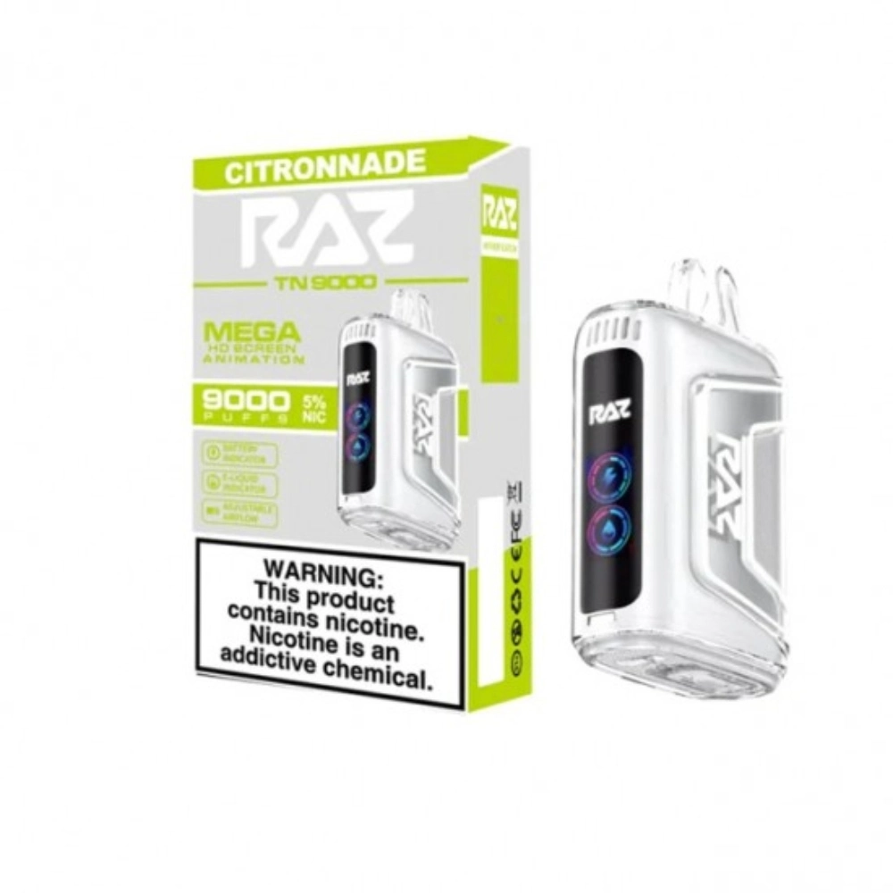 [Q-3209-24] RAZ TN9000 DISPOSABLE VAPE 5PK 12ML (Citronnade)