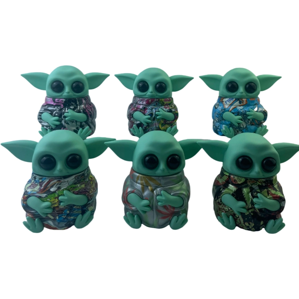 [Q-1289-02] BABY YODA GRINDER (63MM Design Bottom)