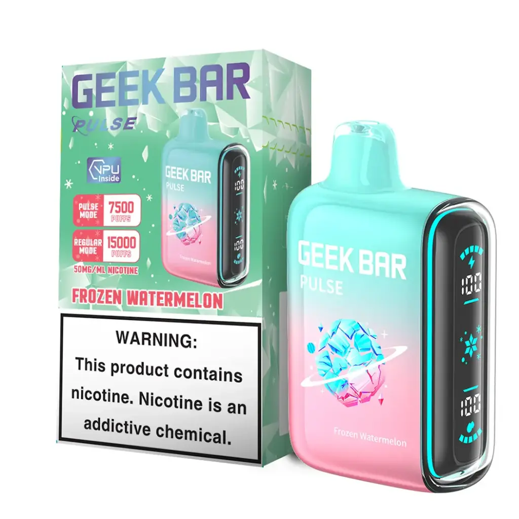 GEEK BAR PULSE DISPOSABLE VAPE 15000 PUFFS 5PK 16ML FROZEN